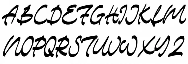 The Ranch Script Schriftart Groß