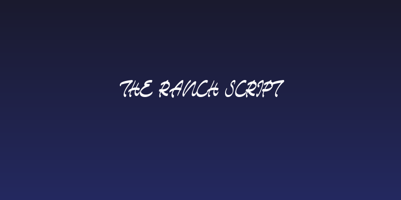 The Ranch Script Social Header