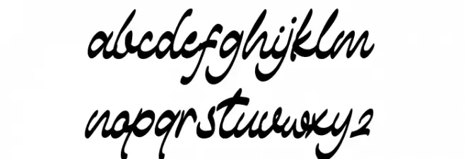 The Ranch Script Font Litere mici