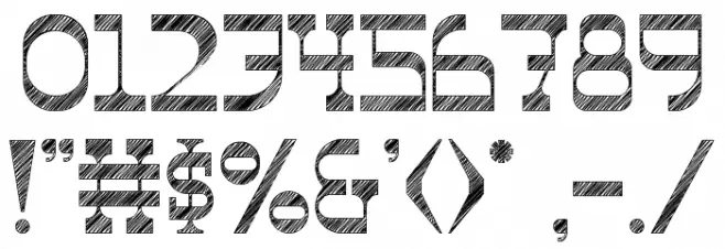 The Ranch Sketch Font Alte caractere