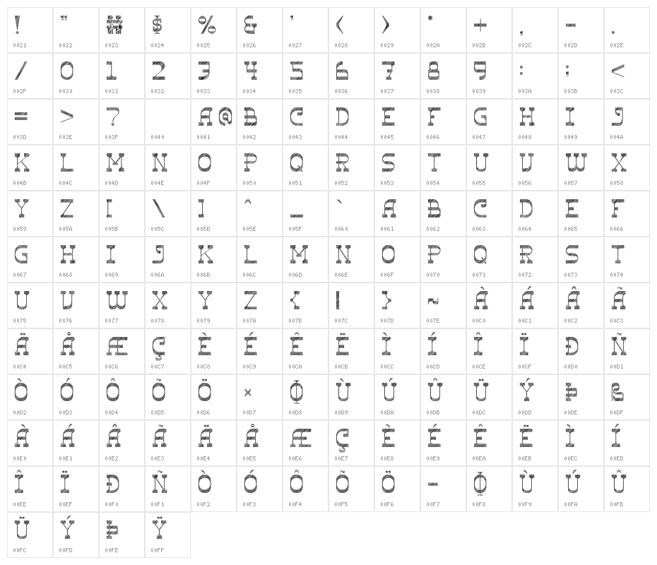 The Ranch Sketch Character Map