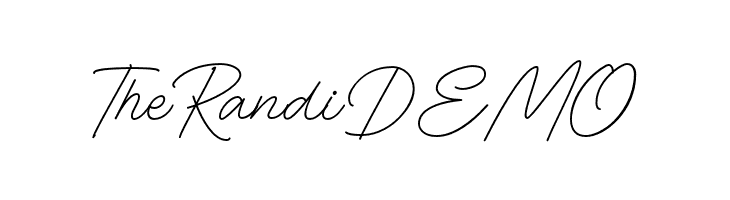 The Randi DEMO  Frei Schriftart Herunterladen