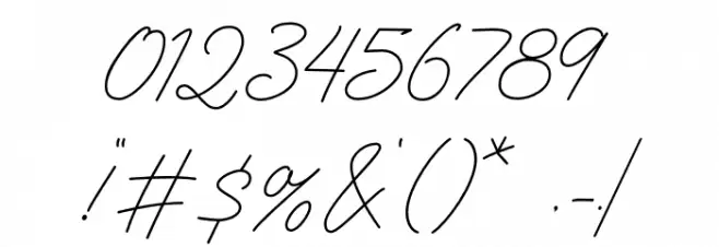 The Randi DEMO Font OTHER CHARS