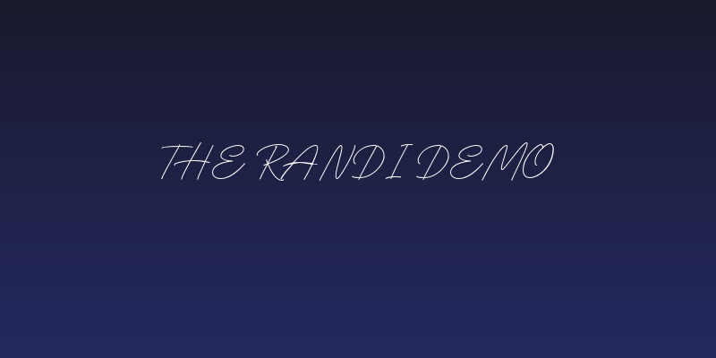 The Randi DEMO Social Header