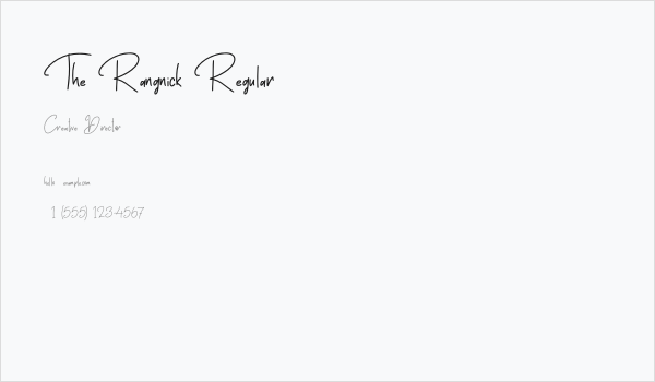 The Rangnick Regular Business Card