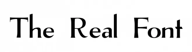 The Real Font  Скачать бесплатные шрифты