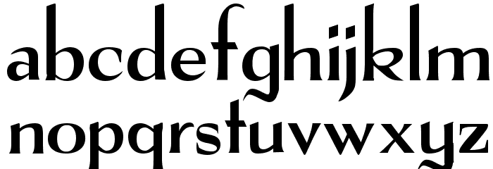 The Real Font Font LOWERCASE