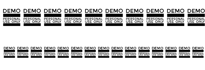 The Real Magazine Demo Font OTHER CHARS