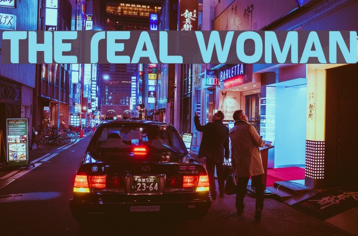 The Real Woman Font examples