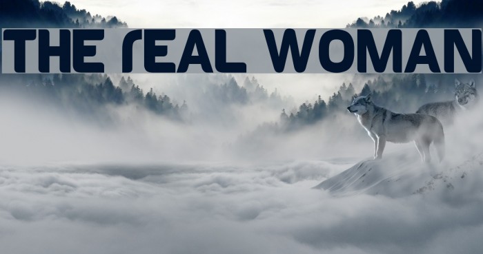 The Real Woman Font examples