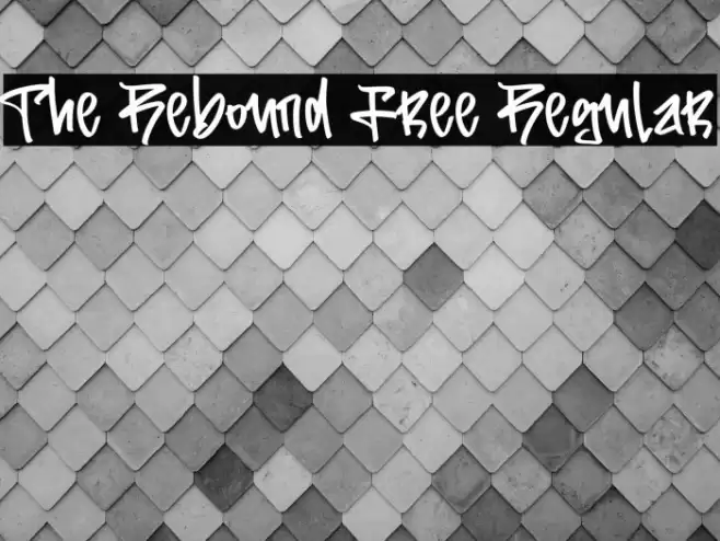 The Rebound Free Regular Font examples
