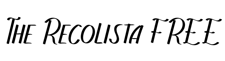 The Recolista FREE  フリーフォントのダウンロード