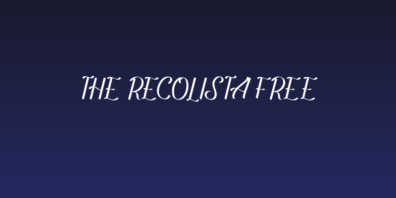 The Recolista FREE Social Header