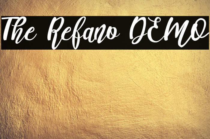 The Refano DEMO Example 1