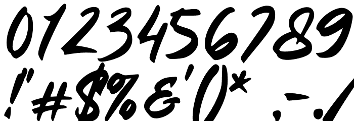 The Regine Demo Font OTHER CHARS