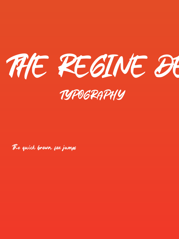 The Regine Demo Poster