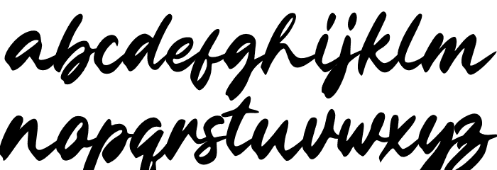 The Regine Demo Font LOWERCASE