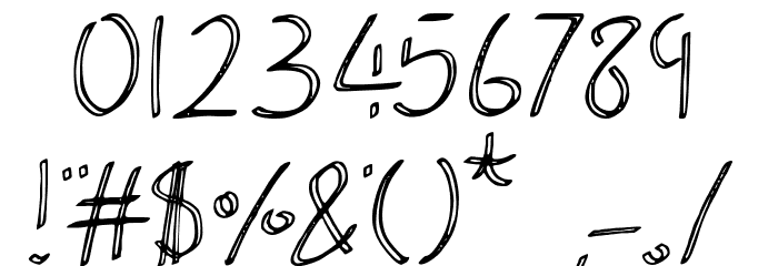 The Ribbon Line Regular Font OTHER CHARS