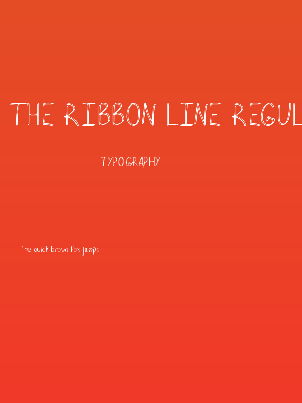 The Ribbon Line Regular Poster