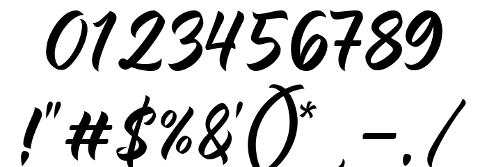The Rich Family Font OTHER CHARS