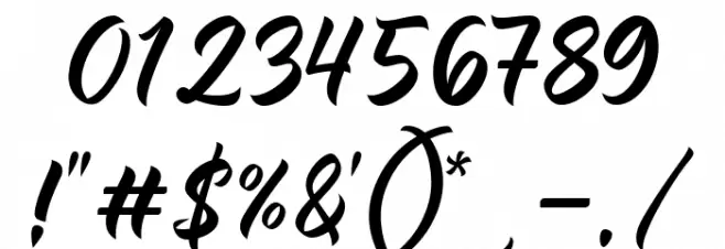 The Rich Family フォント その他の文字