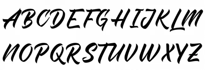 The Rich Family Schriftart Groß
