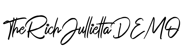 The Rich Jullietta DEMO  font caratteri gratis