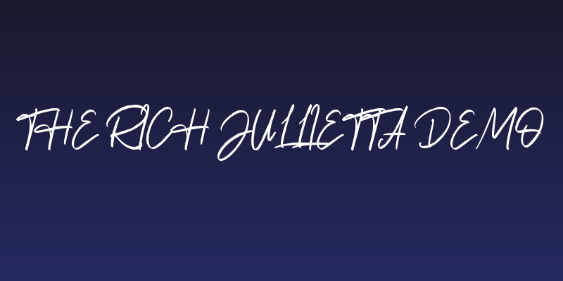 The Rich Jullietta DEMO Social Header