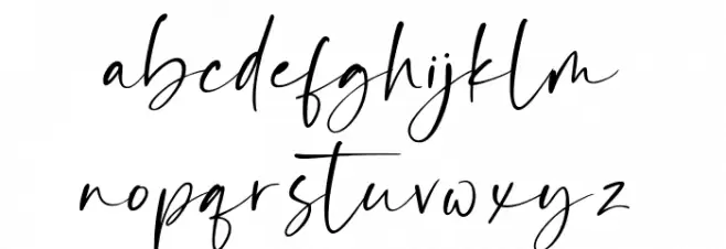 The Rickon Font LOWERCASE