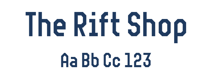 The Rift Shop Font Preview
