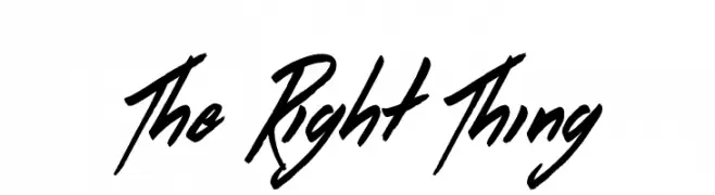The Right Thing  baixar fontes gratis