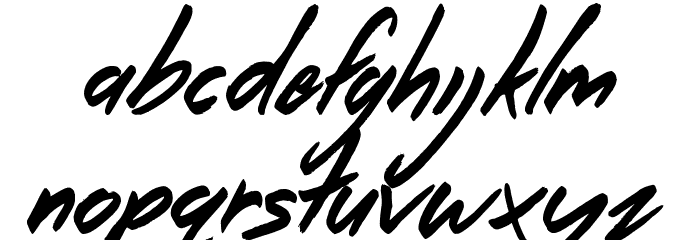 The Right Thing Font LOWERCASE