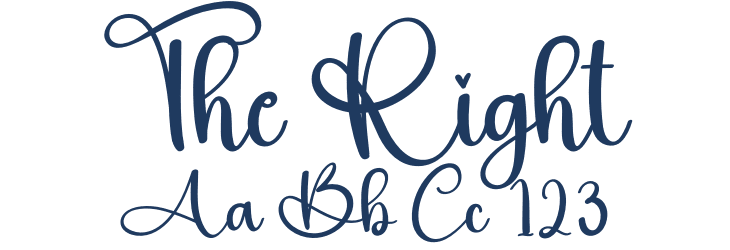 The Right Font Preview