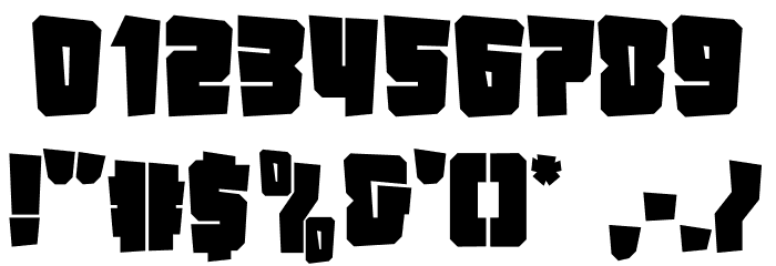 The Rock フォント その他の文字