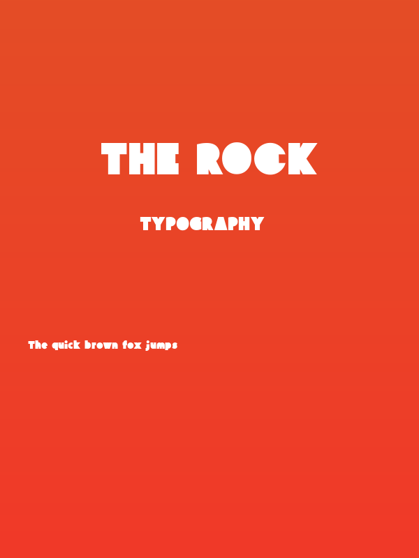 The Rock Poster