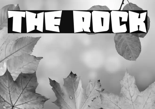 The Rock 字体 examples
