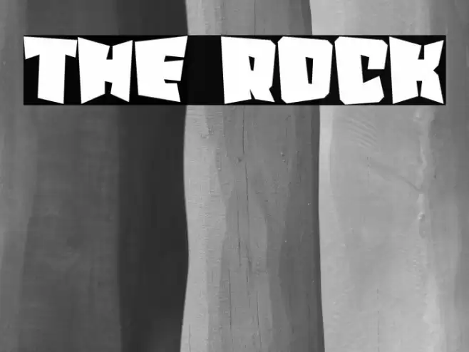 The Rock 字体 examples