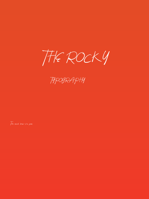 The Rocky Poster