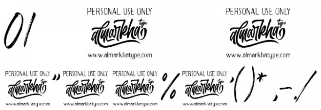 The Roletta Font OTHER CHARS