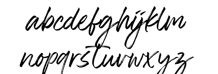 The Roletta Font LOWERCASE