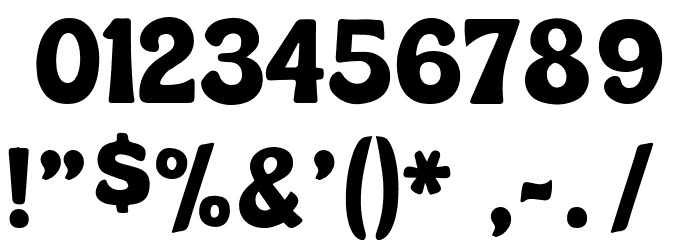The Rolling Stone Font OTHER CHARS