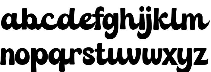 The Rolling Stone Font LOWERCASE