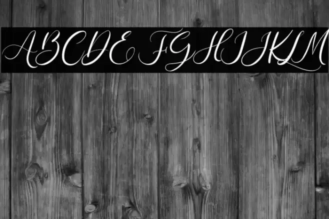 The Romance Font examples