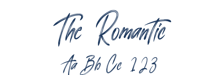 The Romantic Font Preview