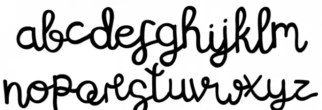 The Roseville خط أحرف صغيرة