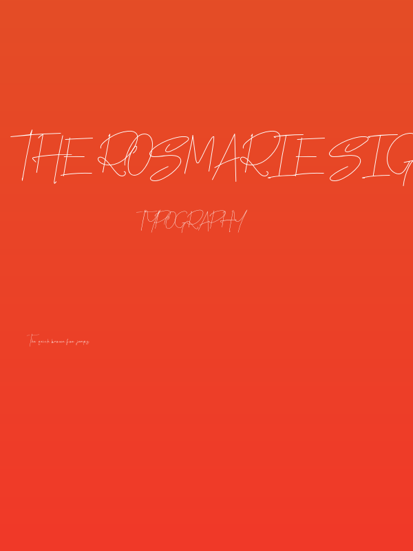The Rosmarie Signature Regular Poster