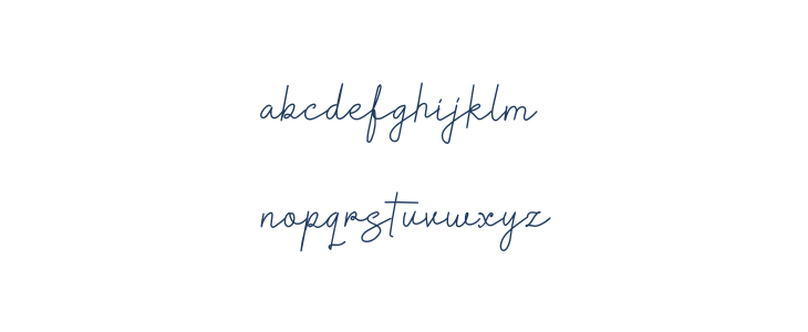 The Rosmarie Signature Regular Lowercase