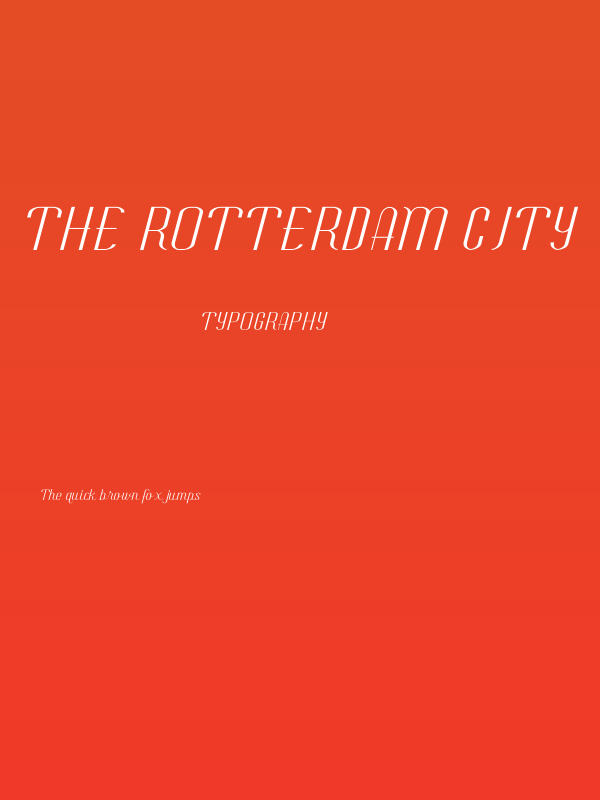 The Rotterdam City Poster