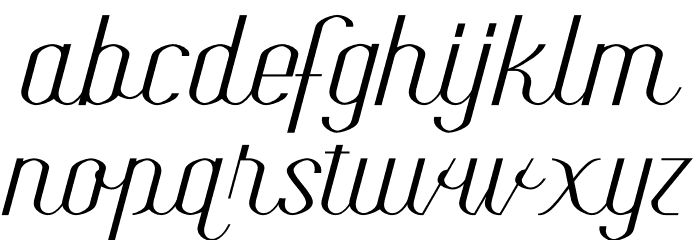The Rotterdam City Font LOWERCASE