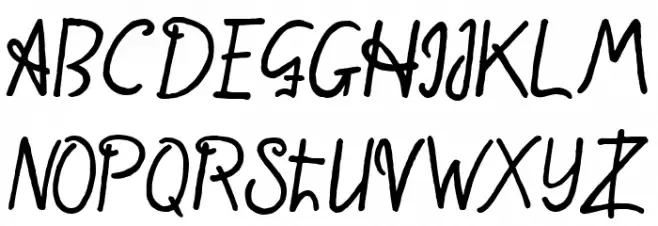 The Roughsy Schriftart Groß